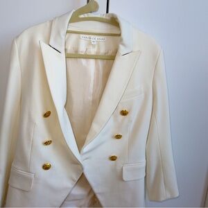 **Veronica Beard Luxury Double-Breasted Blazer - Size 2 - Pristine Condition**